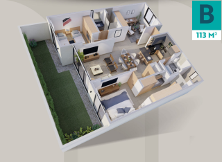  Plano Departamentos en Altos Juriquilla - Distribución detallada 